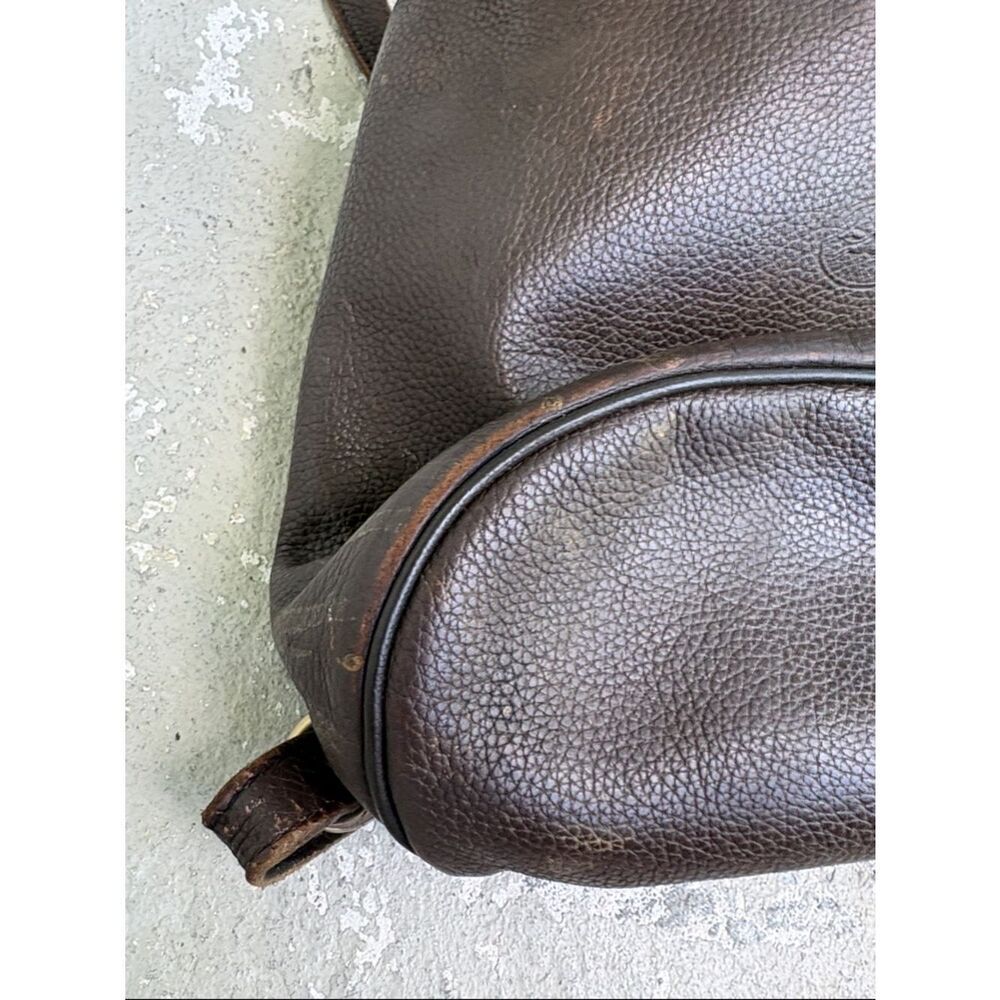 Long champ pebble leather backpack - Picture 4 of 10